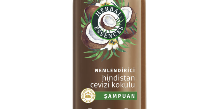 Herbal Essences Nemlendirici Hindistan Cevizi Kokulu Seri ile yumuşacık ve neme doymuş saçlar.