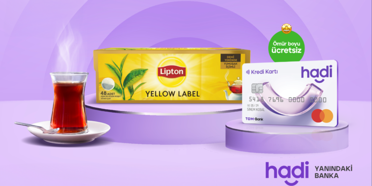 TOM Bank’tan çay tiryakilerini sevindirecek kampanya: Hadi Kredi Kartı ile çaylar tüm yıl bedava.