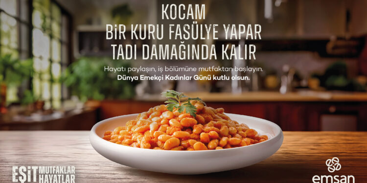 Emsan 8 Mart Dünya Kadınlar Günü’nde “Eşit Mutfaklar, Eşit Hayatlar Getirir” diyor.