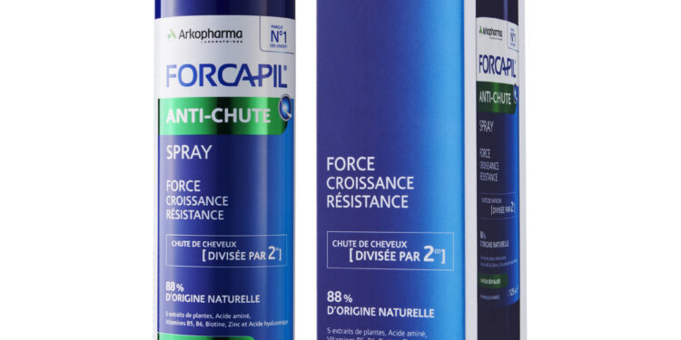 Saç Dökülmesine doğal çözüm: Arkopharma Forcapil Anti-Hair Loss sprey.