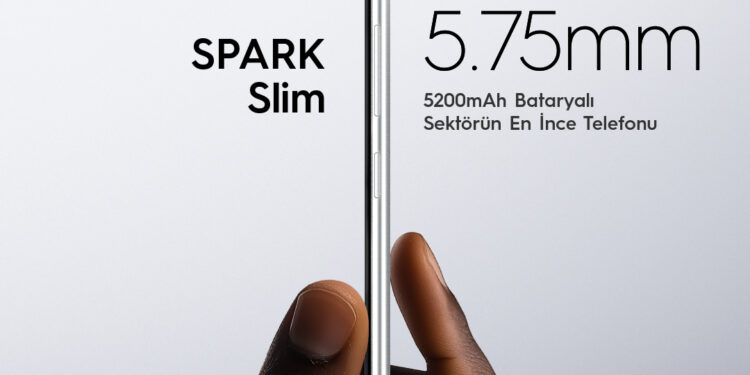 TECNO’dan çığır açan incelik ve güç dengesi: SPARK Slim, bugüne kadar üretilmiş en ince telefon! 