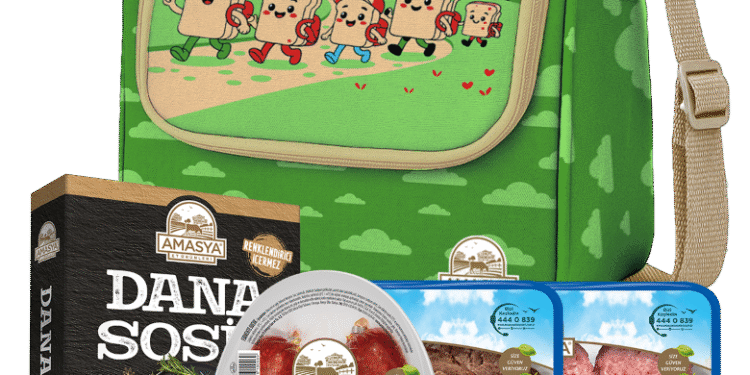 Amasya Et Ürünleri’nden beslenme çantası hediyeli okula dönüş paketi.