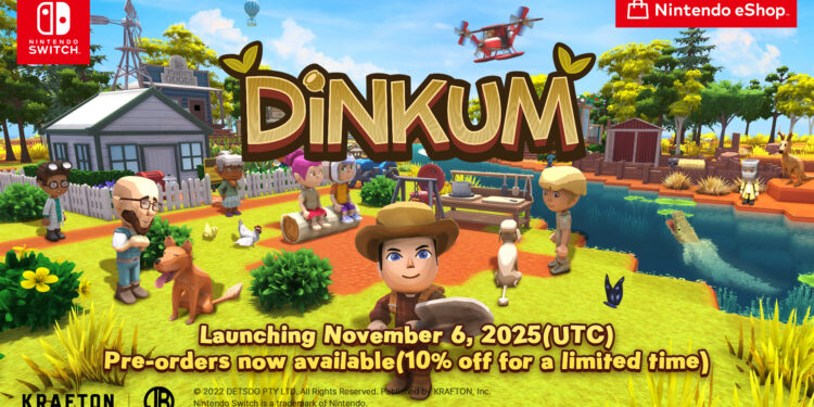 Krafton, ‘Dinkum’, Nintendo Switch’in sürümünü duyurdu ve ön siparişe açtı.