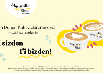 Magnolia Shop’tan 1 Ekim Dünya Kahve Günü’nde “1’i Sizden 1’i Bizden!” kampanyası. 