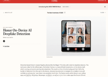 Honor, prestijli TIME Best Inventions 2025 Ödülleri’nde iki ödül kazandı.