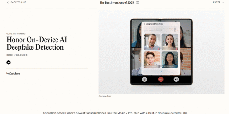 Honor, prestijli TIME Best Inventions 2025 Ödülleri’nde iki ödül kazandı.