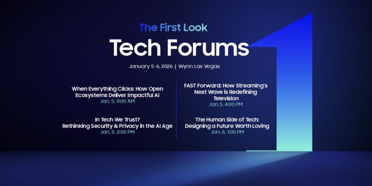 Samsung CES 2026’da Teknoloji Forumları düzenleyecek.