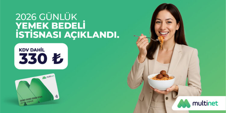 Çalışanların günlük yemek ücreti 2026’da yüzde 10 KDV dahil 330 TL olacak.