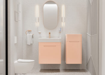 Creavit’ten banyolarda sıcak renk etkisi.