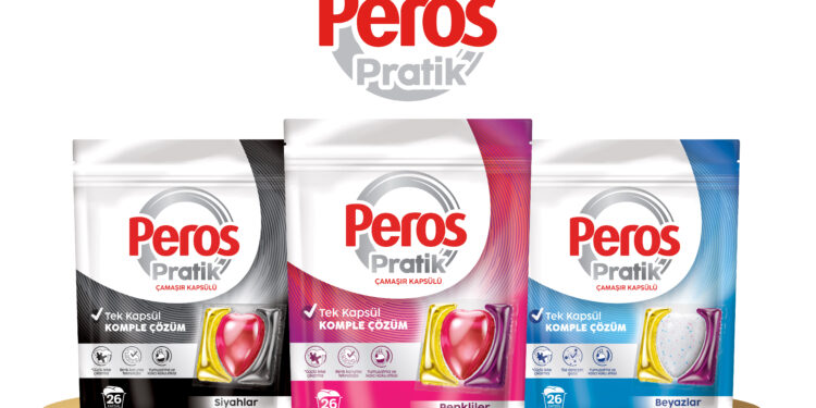 Türkiye’nin ilk yerli üretim çamaşır kapsülü “Peros Pratik” ile tek kapsülde komple çözüm.