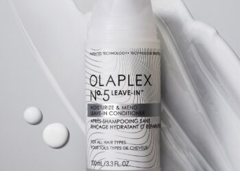 Tek ürünle güçlü etki: Olaplex N°5L Moisturize & Mend Leave-In Conditioner.