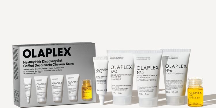 Olaplex Healthy Hair Discovery Set ile seyahatte kusursuz saç bakım rutini.