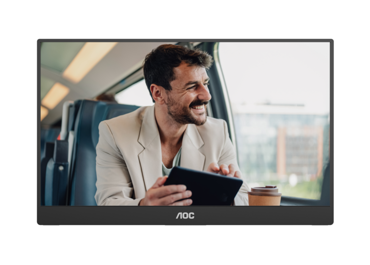 Gerçek verimlilik için ultra ince, ultra hafif, ultra taşınabilir monitor: AOC 16T20E2