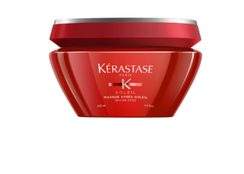 Güneş sonrası onarıcı bakım: Kérastase Soleil Masque UV Défense Active.