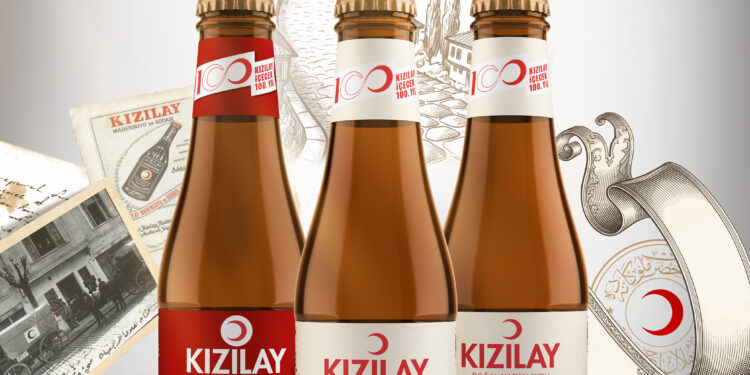 Kızılay Maden Suyu’ndan 100. yıla özel Nostalji Şişe Serisi.