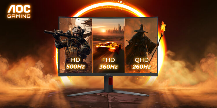 Tek bir monitörde üç yenileme hızı: Yeni AOC GAMING CQ32G4ZA.