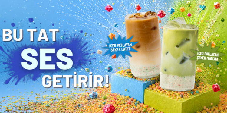Coffy’den her yudumu ses getiren kahve deneyimi: Iced Patlayan Şeker Serisi.