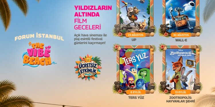 Yazın enerjisi Forum İstanbul’da The Vibe Beach ile yükseliyor.
