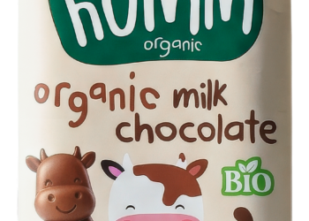 Humm Organic’ten temiz içerikli, yumuşak lezzetli Organik Sütlü Çikolata.