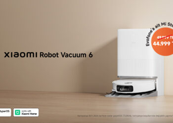 Xiaomi Robot Vacuum 6 Türkiye’de ilk kez EVOFONE’un Mi Store mağazalarında.